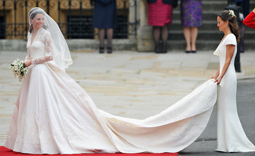 Silk Satin Wedding Gown Kate Middleton