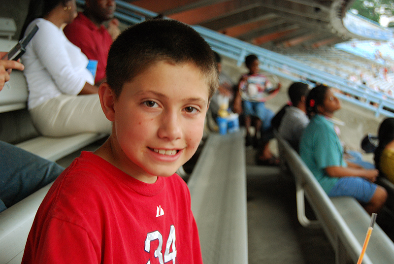Peter at the Stadium