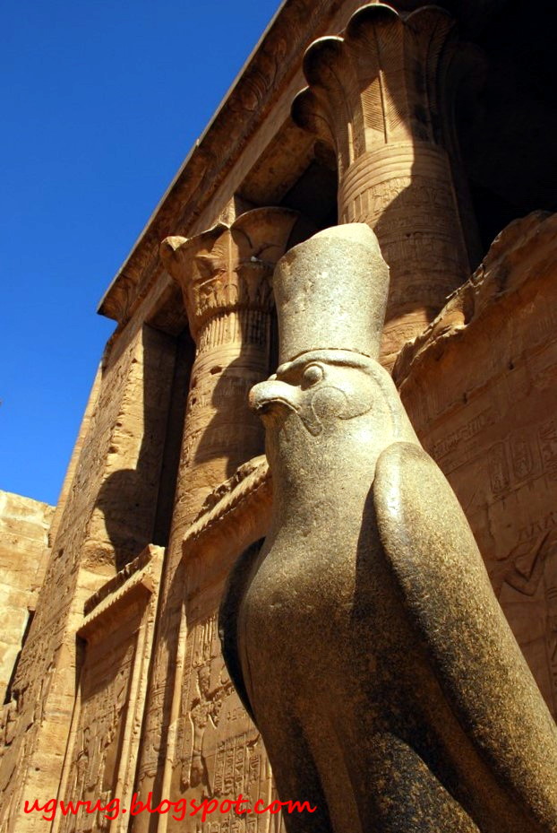 Temple Of Edfu - Statue Of God Horus