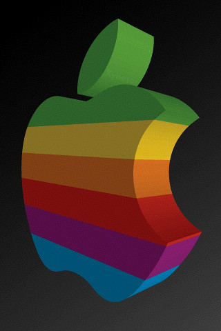 apple iphone logo. iPhone Wallpaper: 3D Apple