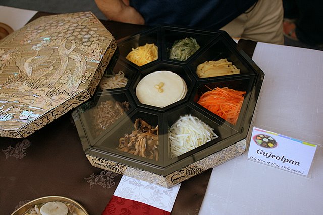 Gujeolpan - platter of nine delicacies