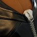 custom Organization XIII cosplay coat (detail of zipper)