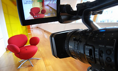 video sony hdv interview z1 ricoh camcorder redchair gx100 tiemic