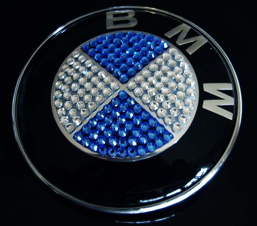 BMW Car Badge Custom with Swarovski crystals by sevencrystal.