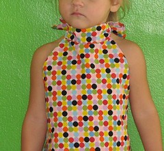 The Halter Dress in Happy Dots