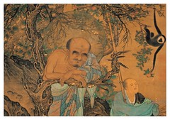 Lohan-ascetas budistas-parte-Liu Sung Nien -1207 Dinastia Sung-tamaño 117X56 cms
