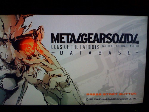 Metal Gear Solid 4 database