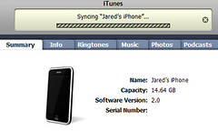 iTunes Syncing iPhone