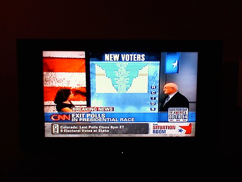 New voters overwhelmingly voting for Obama.