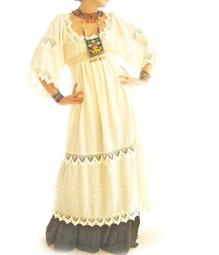 Ethnic hippie boho maxi dress