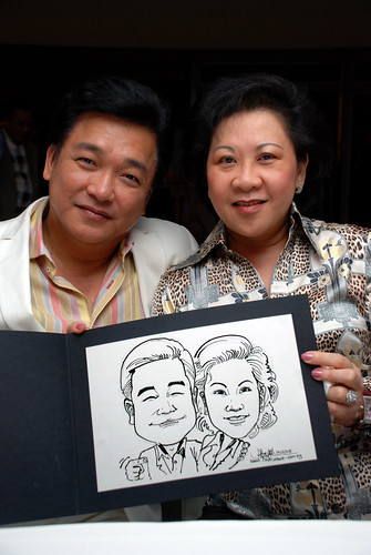 Caricature Christopher Tan 60th birtyhday party 5