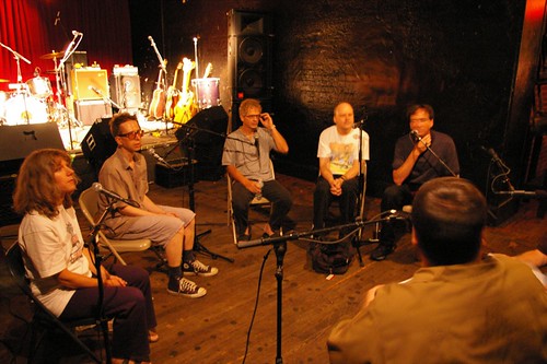 The Feelies during the radio interview - June 30th, 2008