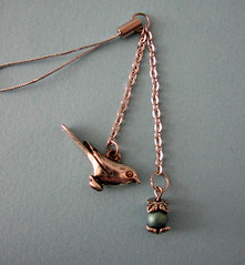 Antique Dove Cell Charm (by glamourfae)