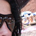 Red Beach through her glasses...
