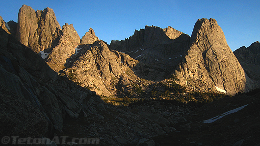 Cirque of the Towers in Morning light