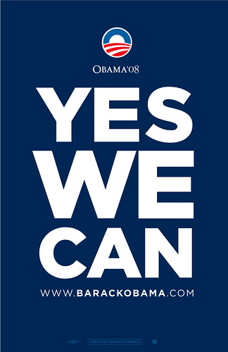 barack obama poster yes we can. Obama quot;Yes We Can!quot; posters!
