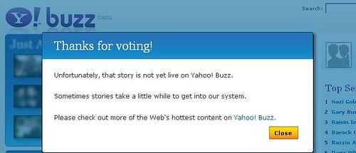 Not Ready To Yahoo! Buzz
