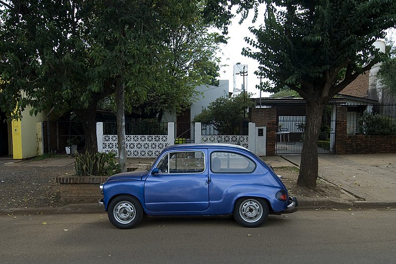 Blue Fiat in Posados