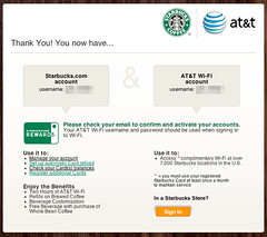 Starbucks+AT&T Sign Up