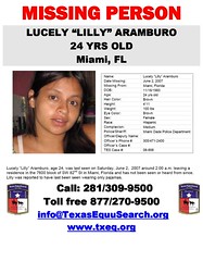 Lilly Aramburo Texas Equusearch Flyer
