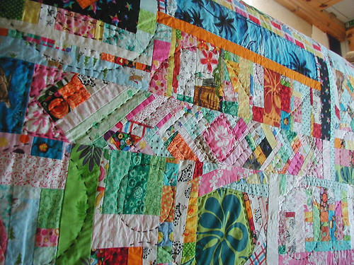 Wavy quilting and fun piecing