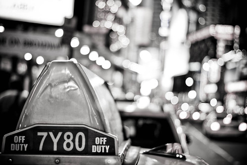 black and white new york city pictures. Times Square by Lisa568 middot; Taxi