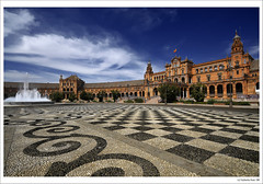 5 Postcards from Sevilla... and 5th one: 'La Plaza de EspaÃ±a' ('Spain square')