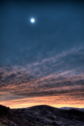 Sunset and Moonrise Over Mata