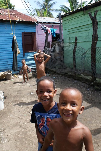 children in a slum by Topaaz.