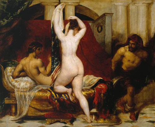 William Etty-King of Lydia Shows his Wife