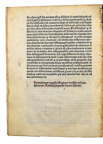 Colophon in Brulefer, Stephanus: Formalitates in doctrinam Scoti