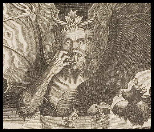 Lucifer (detail) by Balthasar Caymox