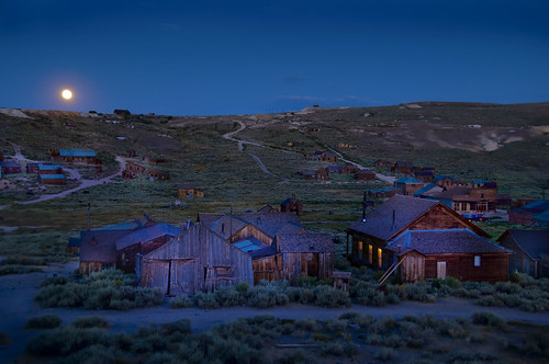 Moonrise over Bodie