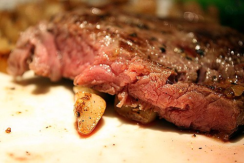Tenderloin steak done medium 