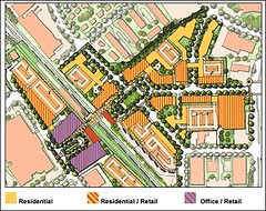 Twinbrook Station site plan (by: WDG Architecture)
