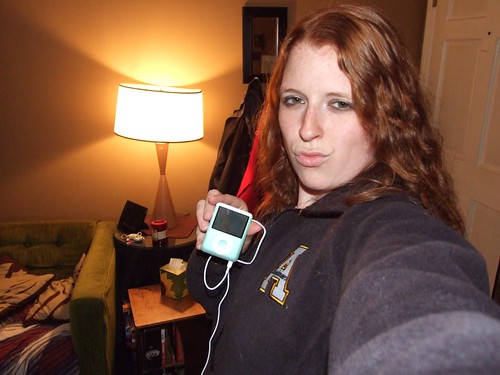 and gave me an awesome green ipod Nano and a beautiful Appy Columbia jacket:
