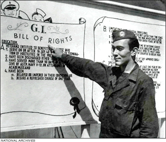 GI Bill, aka “The Servicemen’s Readjustment Act of 1944”