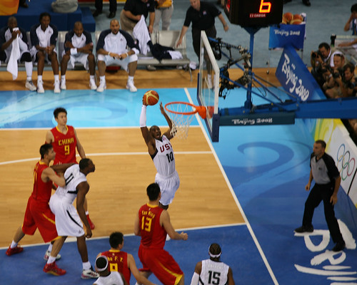 kobe bryant dunking on yao ming. Kobe dunks while Yao Ming