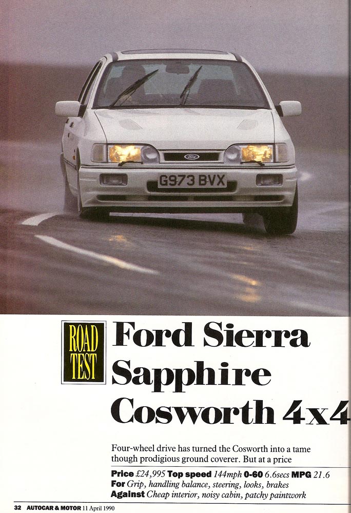 The Archive Ford Sierra Cosworth 4x4