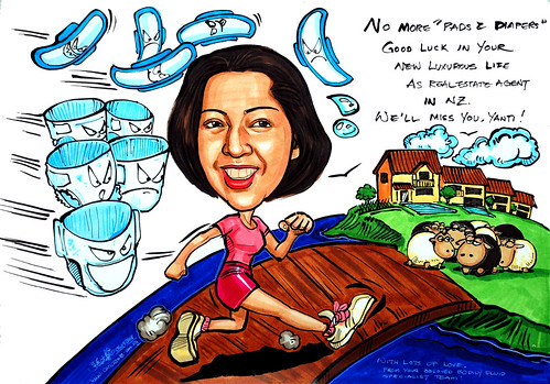 Caricature for Ogilvy & Mather AsiaPacific Singapore