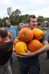 Josh with Pumpkins