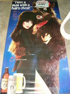 Elvira and Beerwolf poster from 1986