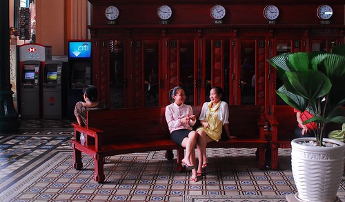 Two Girls, Central Post office, HCMC