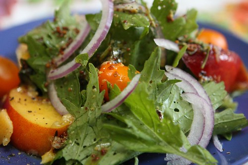 Nectarine Salad with Tarragon Mustard Vinaigrette