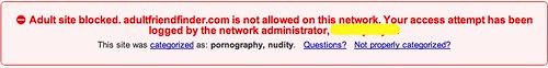 Adult site blocked by OpenDNS