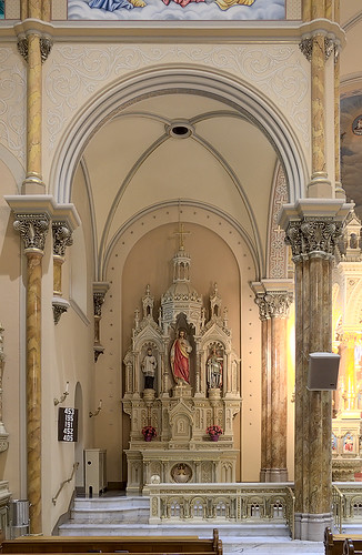 Saint Anthony of Padua Roman Catholic Church, in Saint Louis, Missouri, USA - Altar to the Sacred Heart