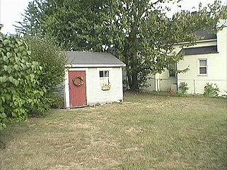 Yard before, as it was when we bought our house in 2002