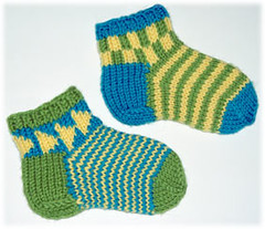 Chippy Socks in Worsted-weight yarn