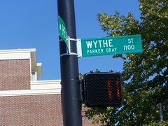 Wythe Street sign, Parker Gray Historic District, Alexandria