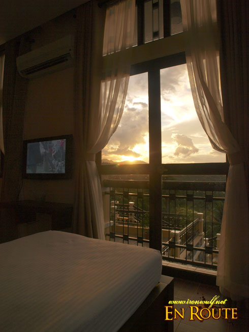 The manor view room sunset